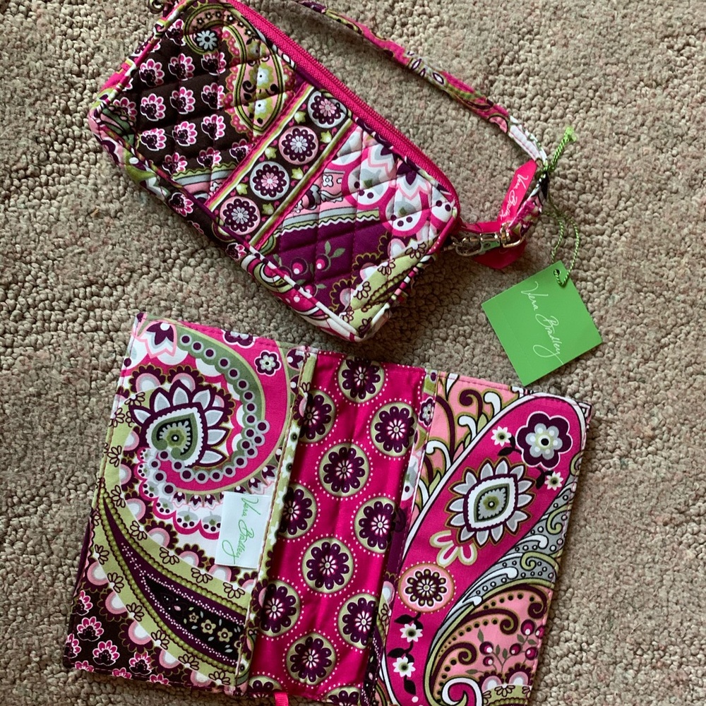Vera Bradley Purple Wallet & Wristlet